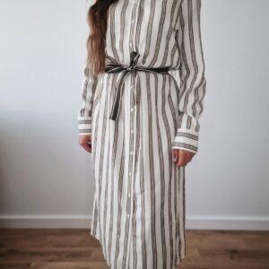 Sukienka midi w paski, liocel, S, PREMIUM