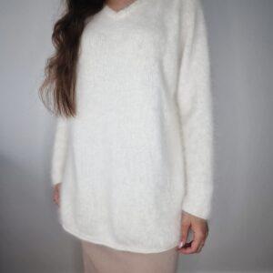 Śmietankowy sweter MarcCain, angora, XL, PREMIUM