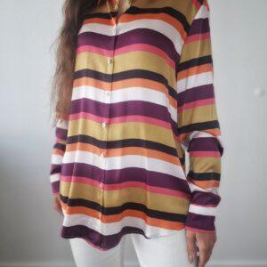 Koszula w paski van Laack, jedwab, L, nowa, PREMIUM