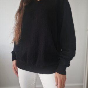 Czarny sweter M&S, kaszmir, L/XL